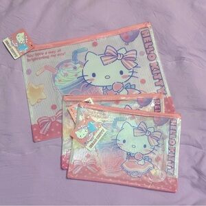 Hello Kitty Zipper Pouch Bundle